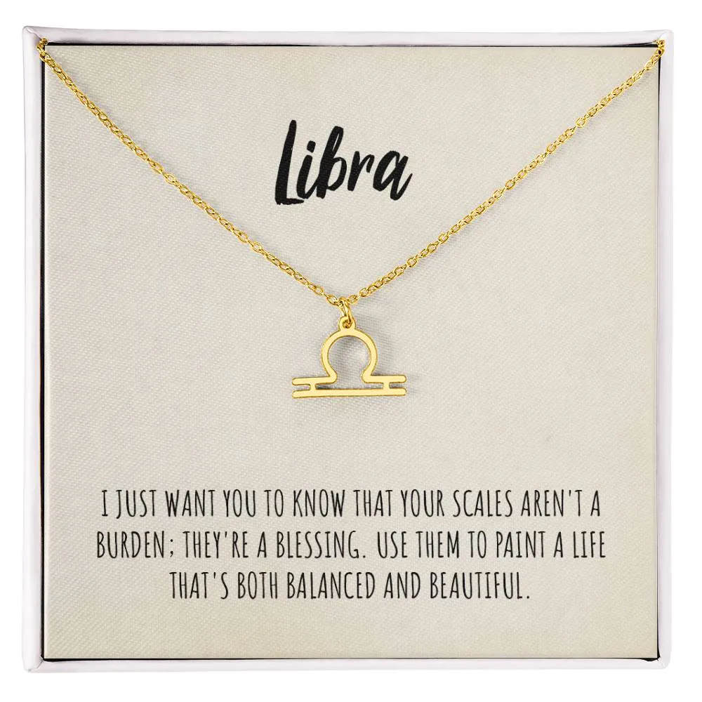 Libra Zodiac Necklace