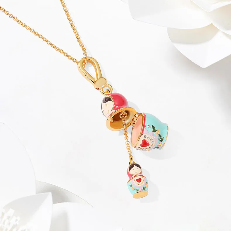 Matryoshka Locket Necklace