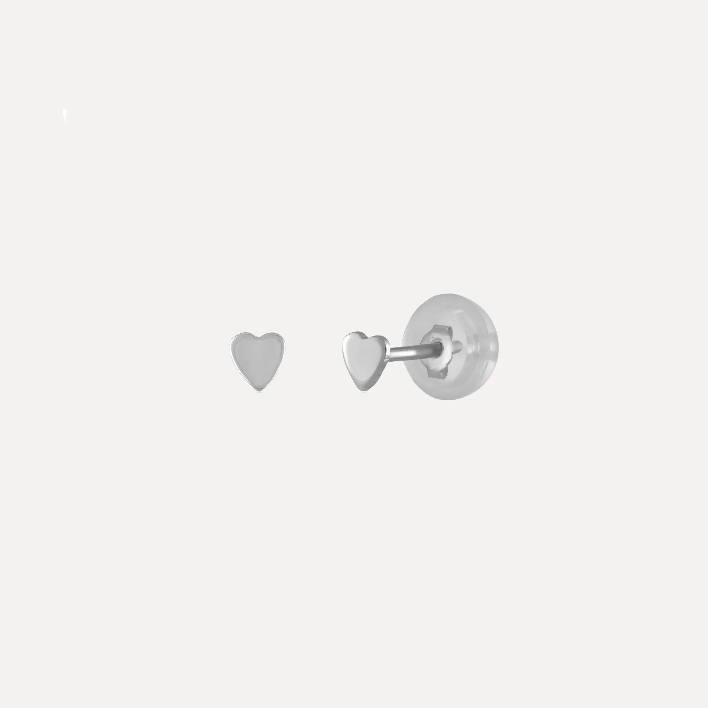 Micro Heart Stud Earrings