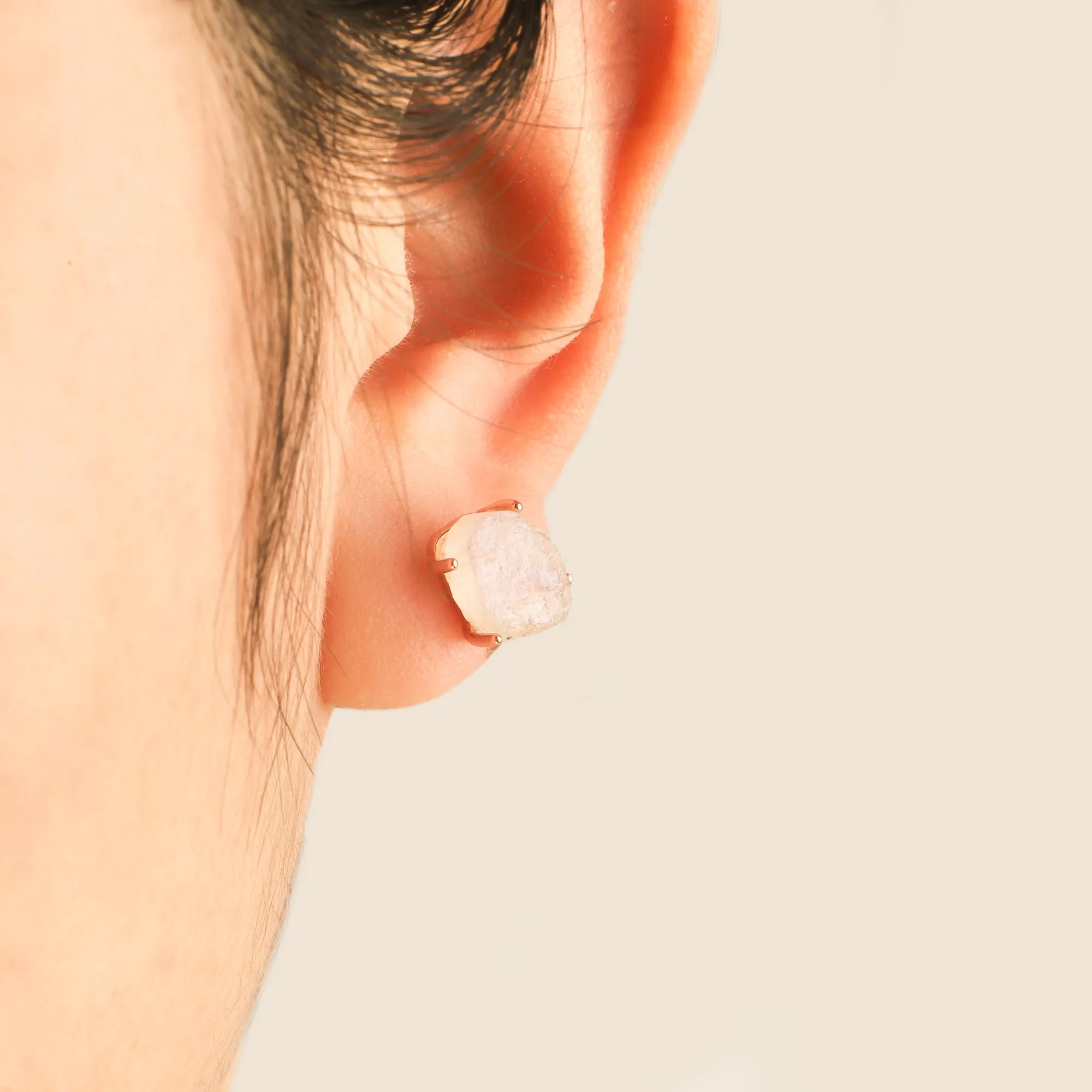 Moonstone Stud Earrings