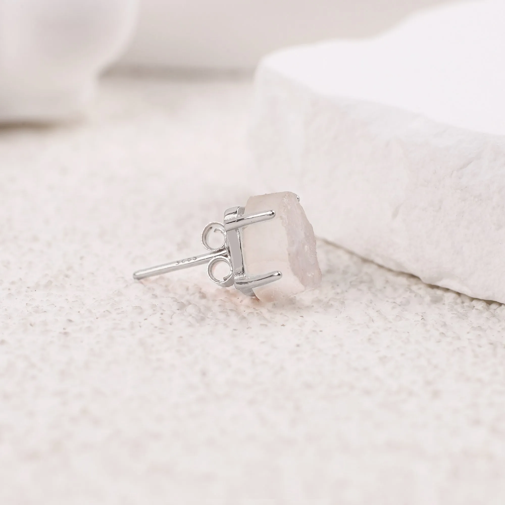 Moonstone Stud Earrings