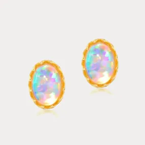 Opal Stud Earrings