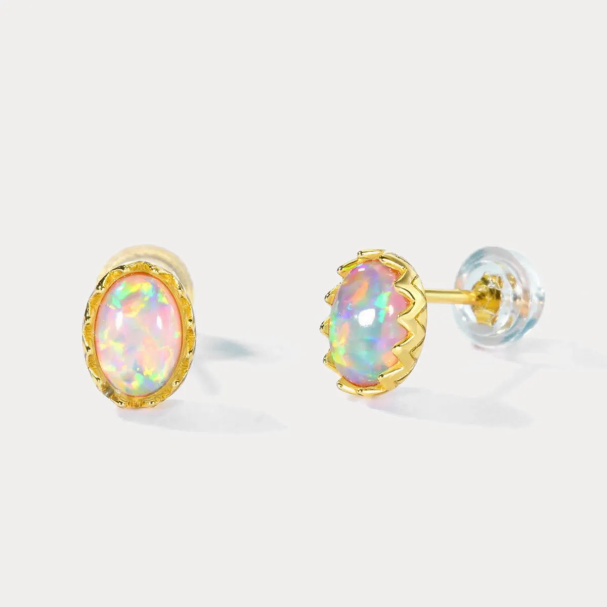 Opal Stud Earrings