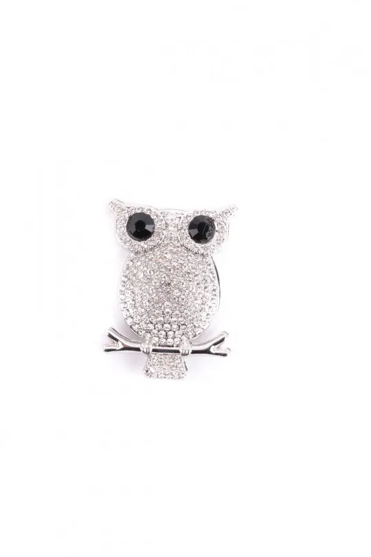 Owl  magnetic brooch