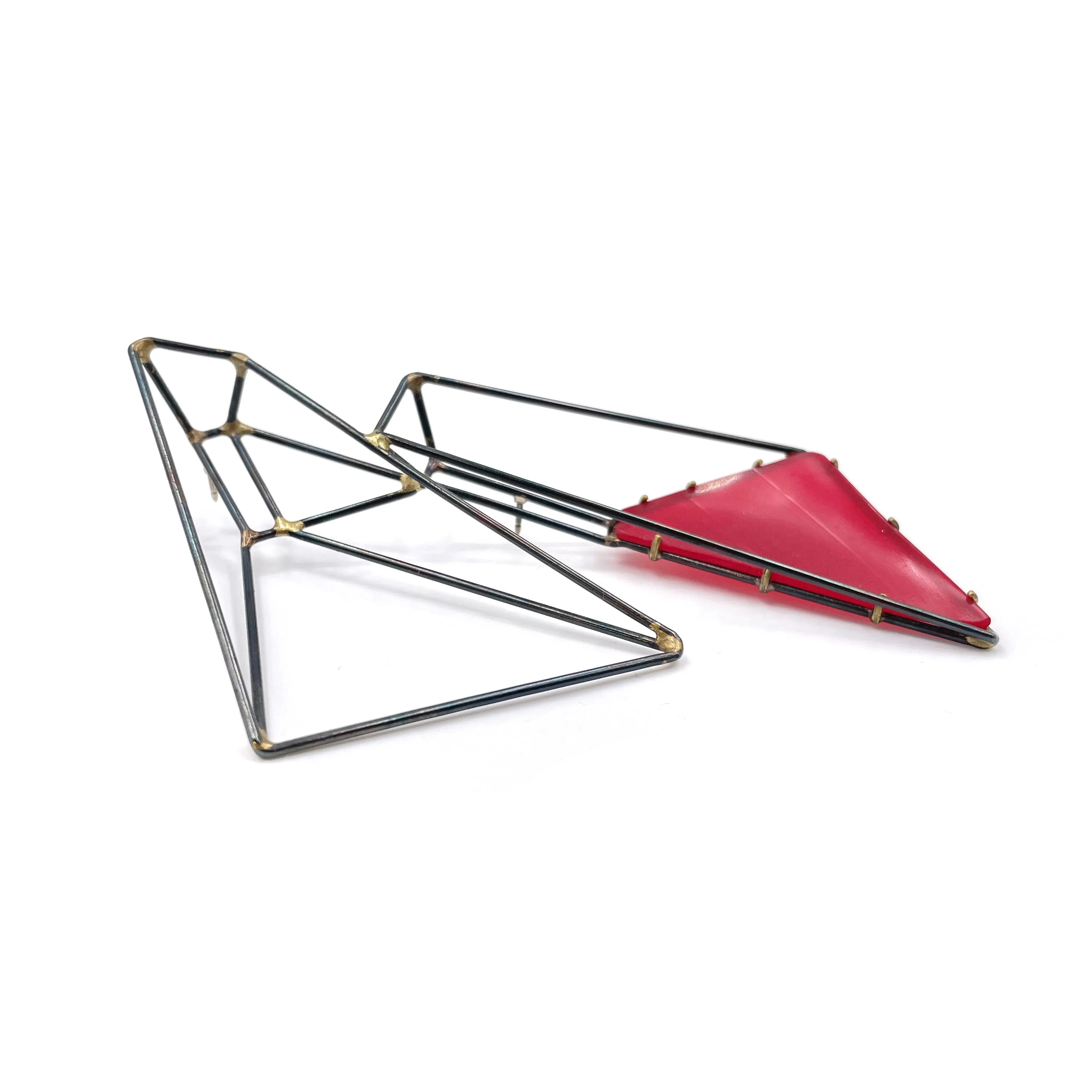 Paired Trapezoid Brooch