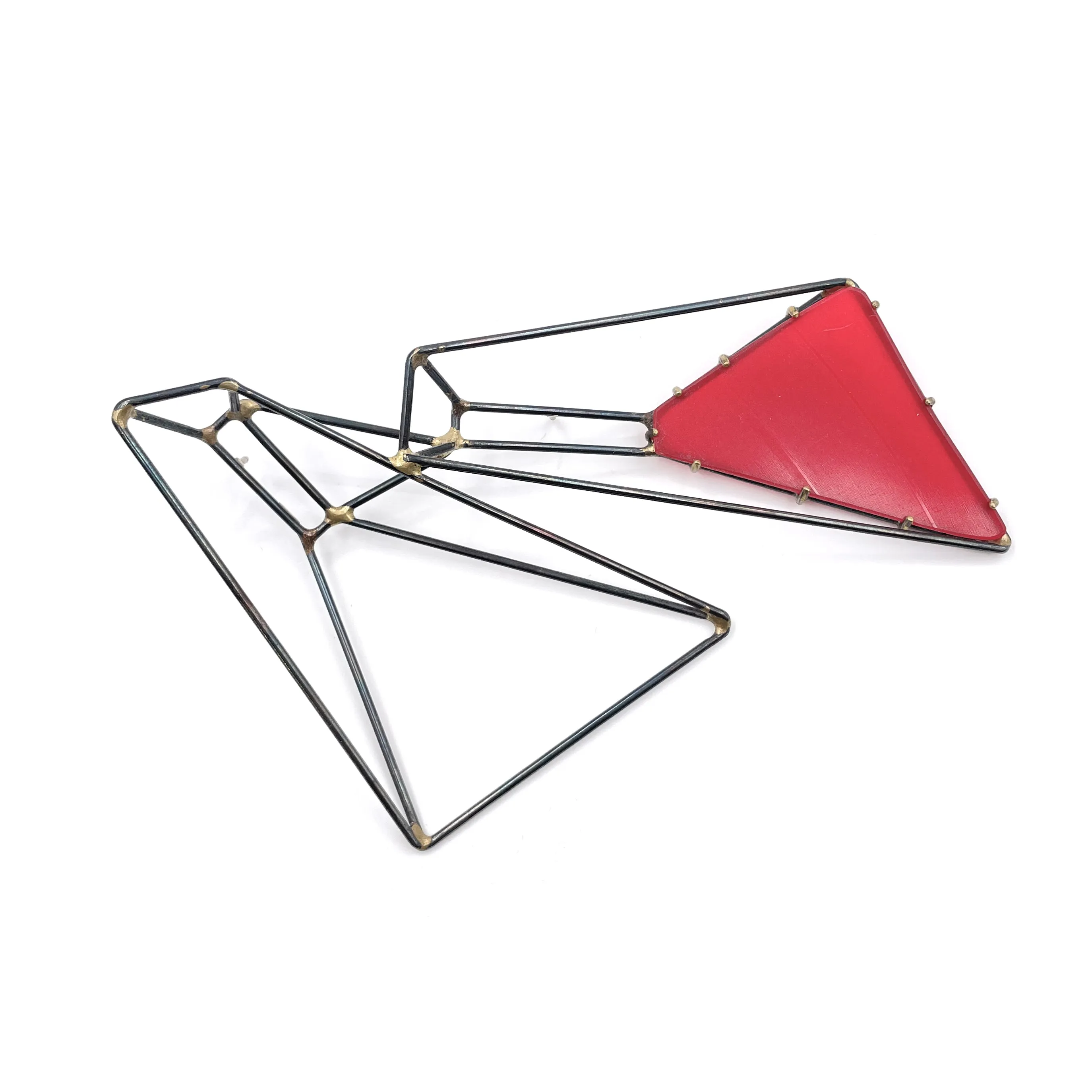 Paired Trapezoid Brooch