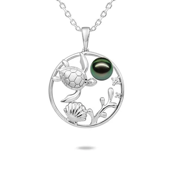 Pearl Honu's Garden Pendant