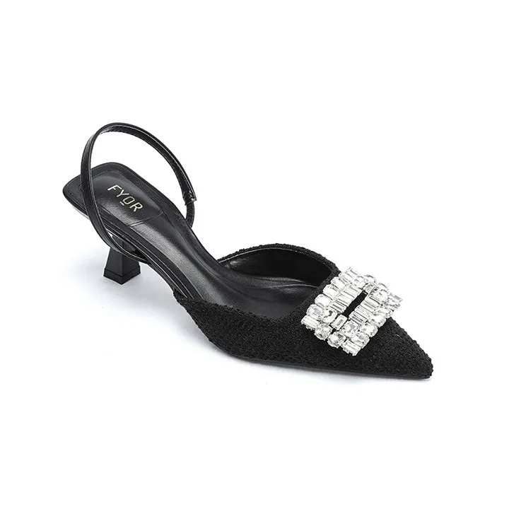 Pumps with Diamante Brooch BB 56