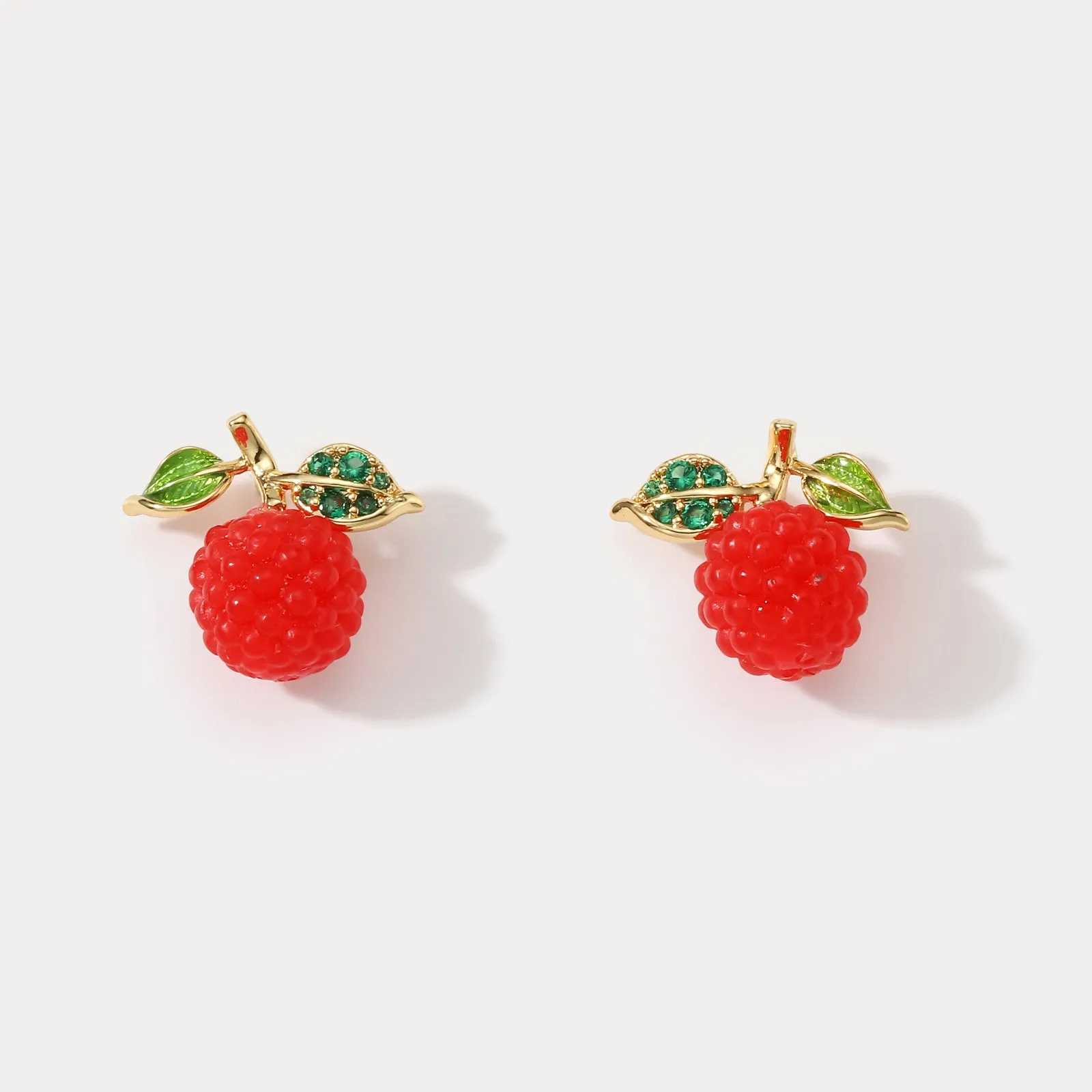 Raspberry Earrings