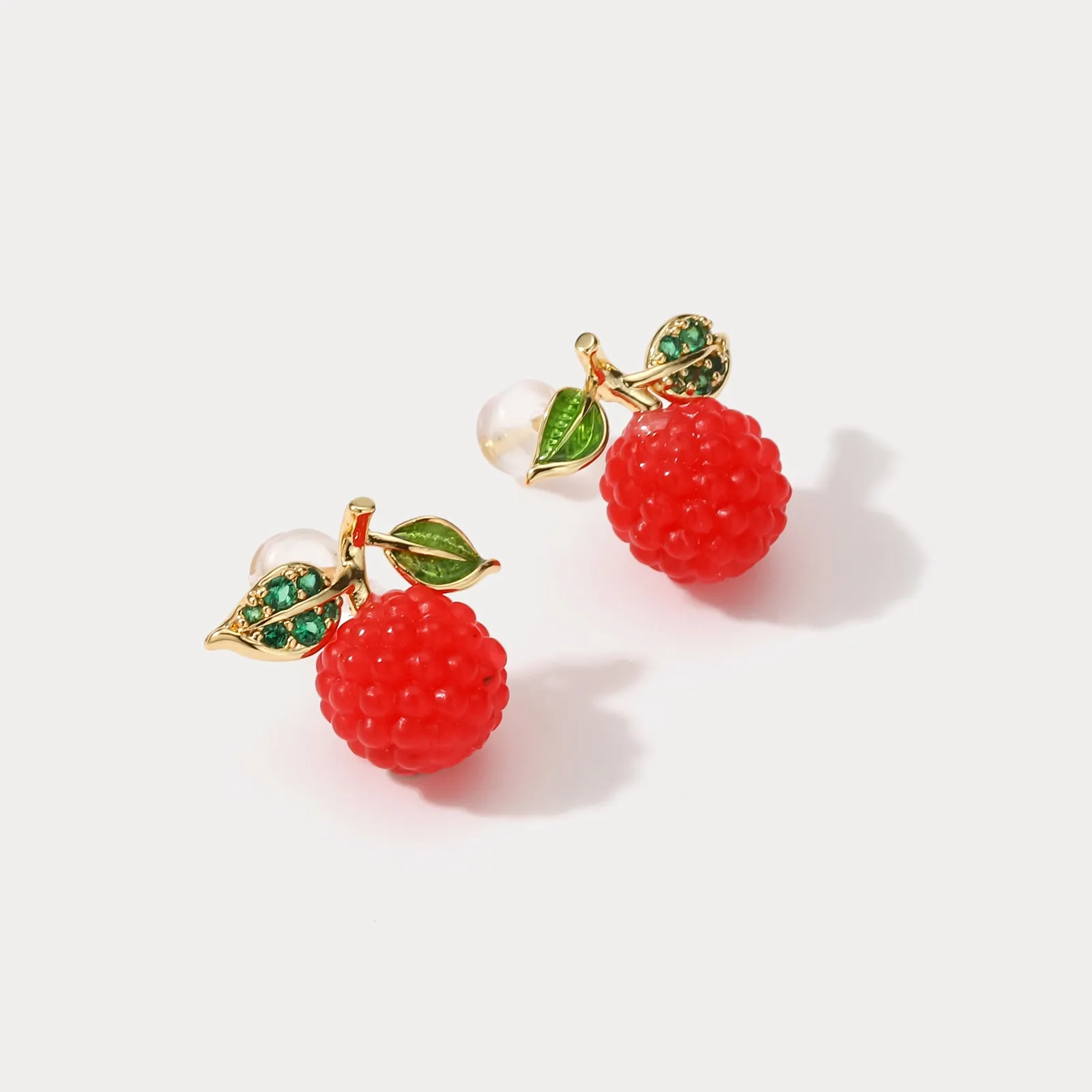 Raspberry Earrings