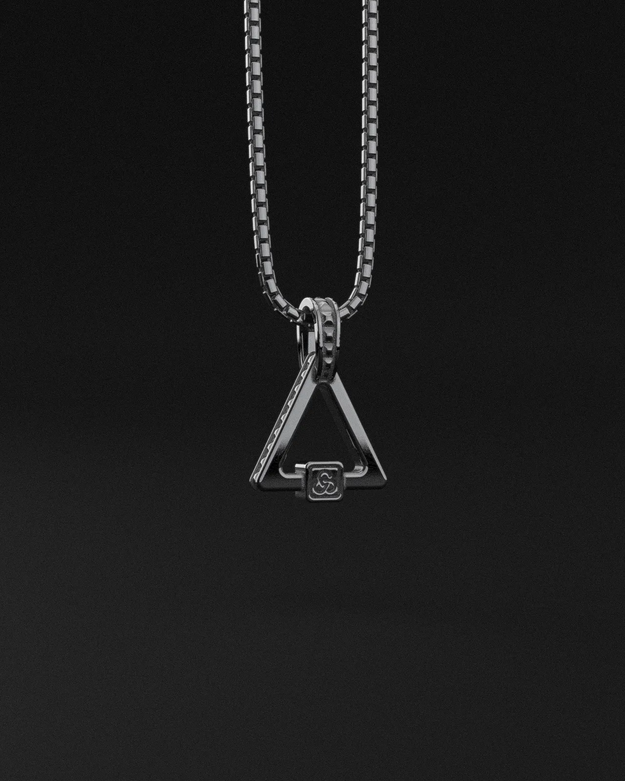 Raw Pyramid Pendant