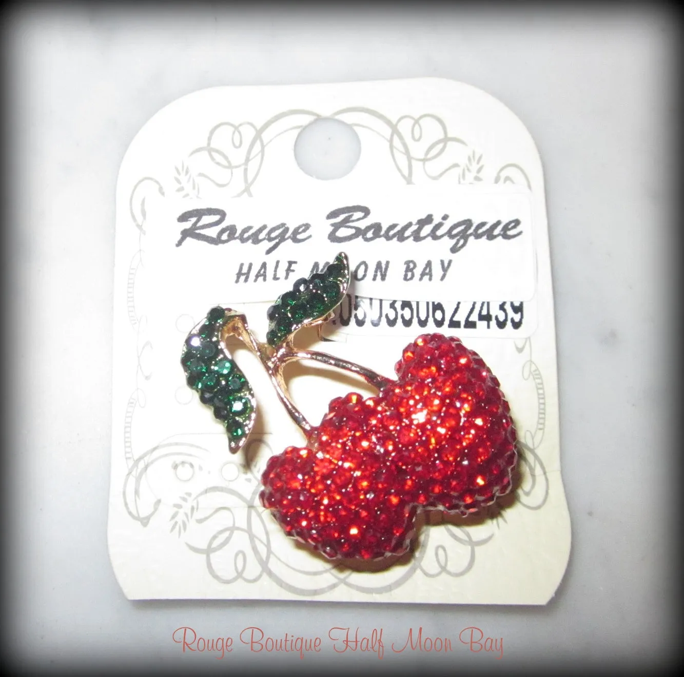 Red Cherry Brooch