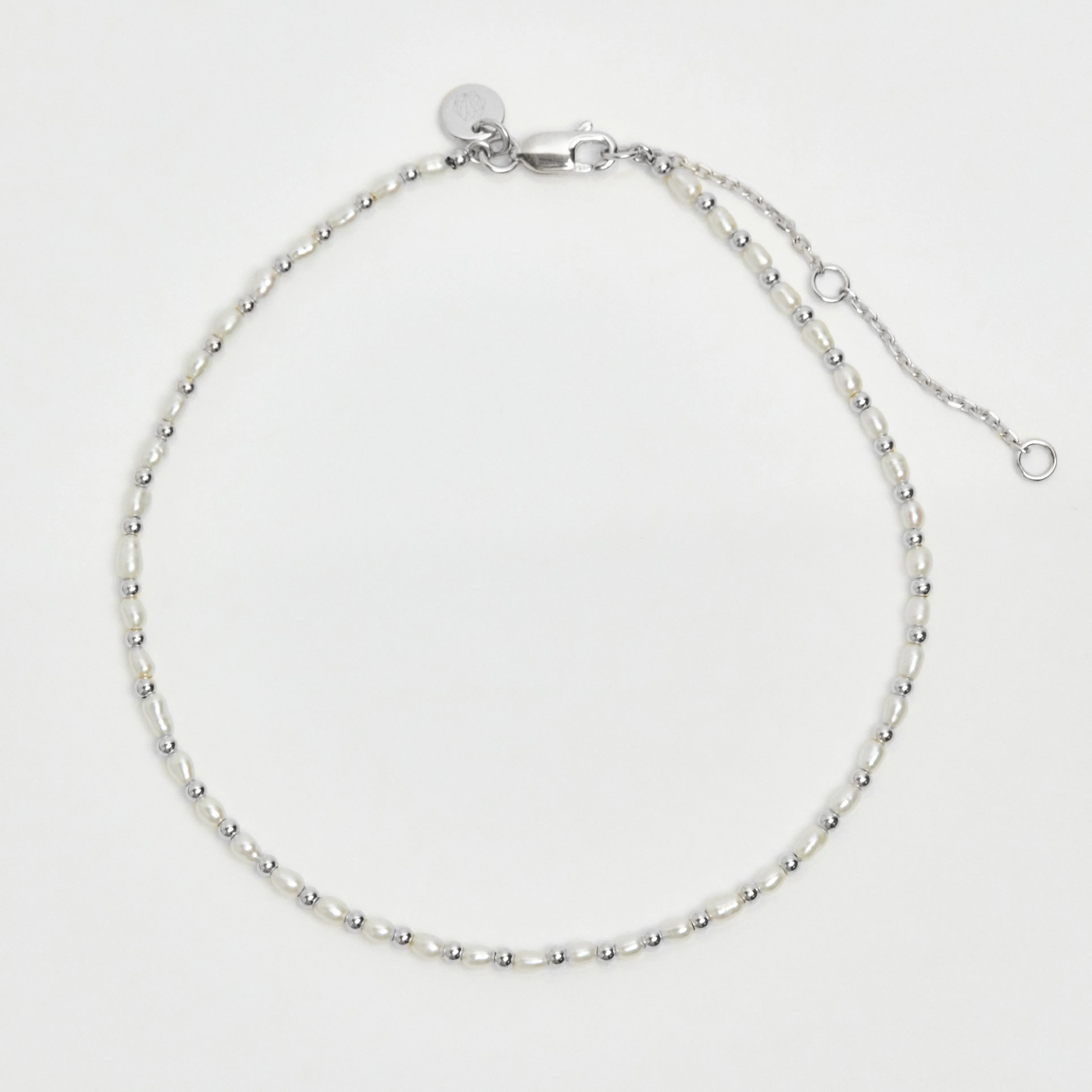 Rice Pearl Beaded Anklet