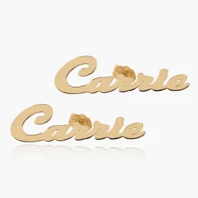 Script Name Earrings