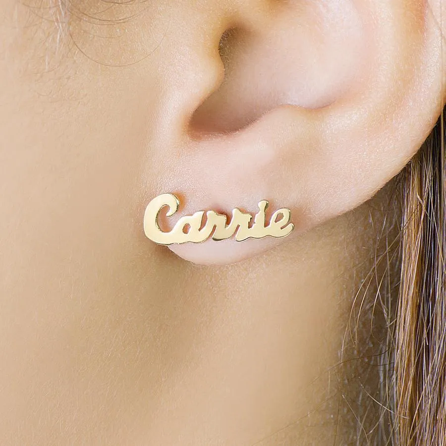 Script Name Earrings