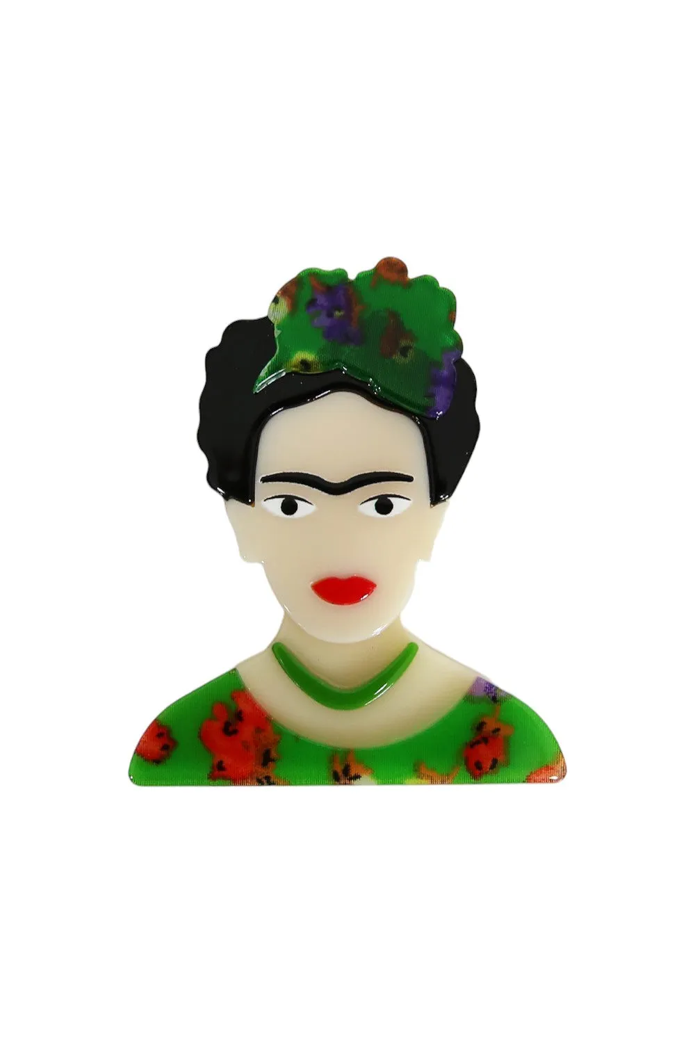 SIA BROOCH FRIDA GREEN FLORAL