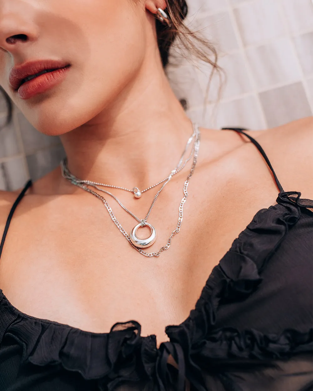 Silver Domeo Necklace