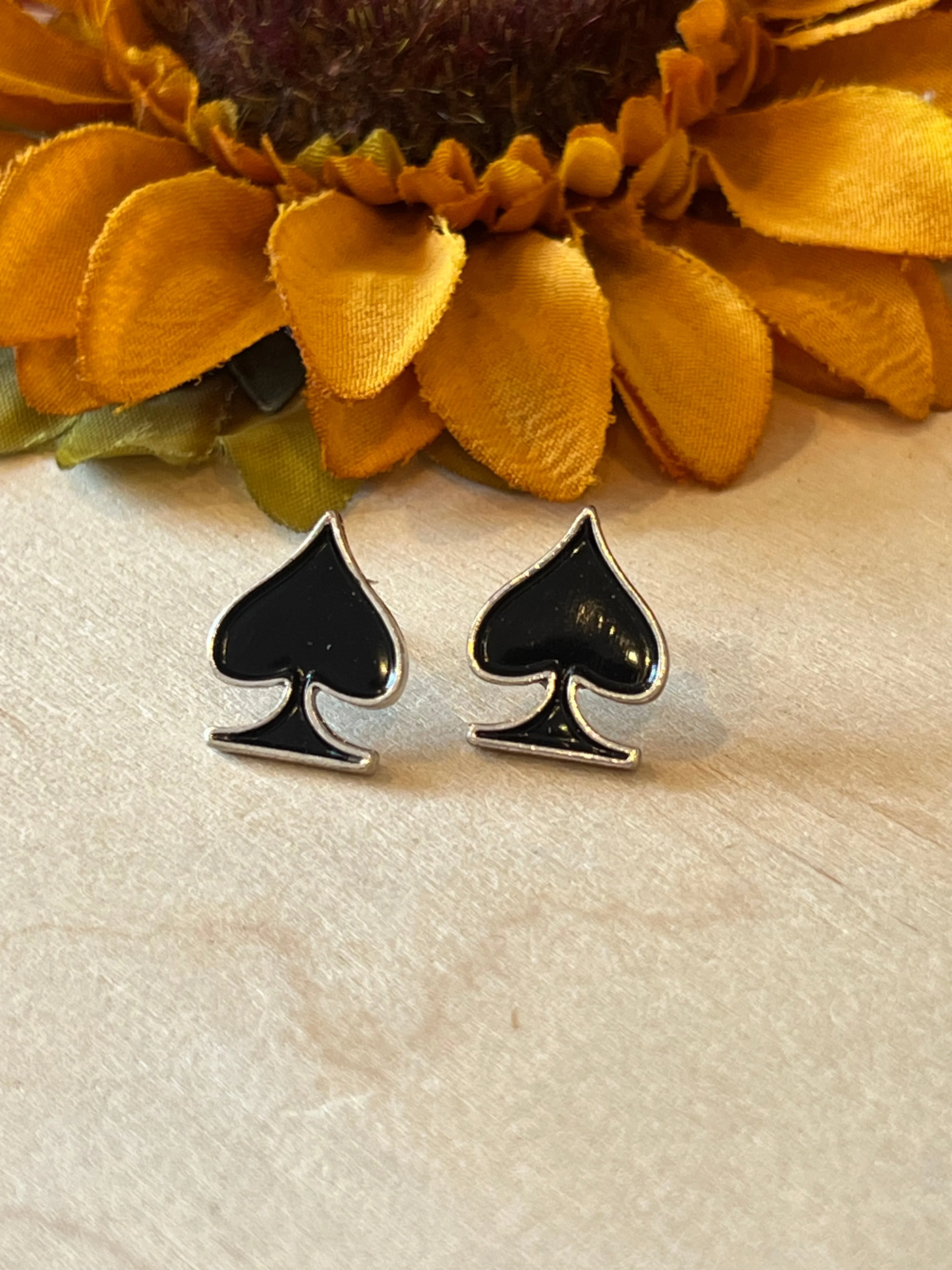 Spade Stud Earrings