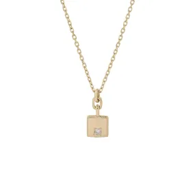 Square Diamond Mirror Pendant