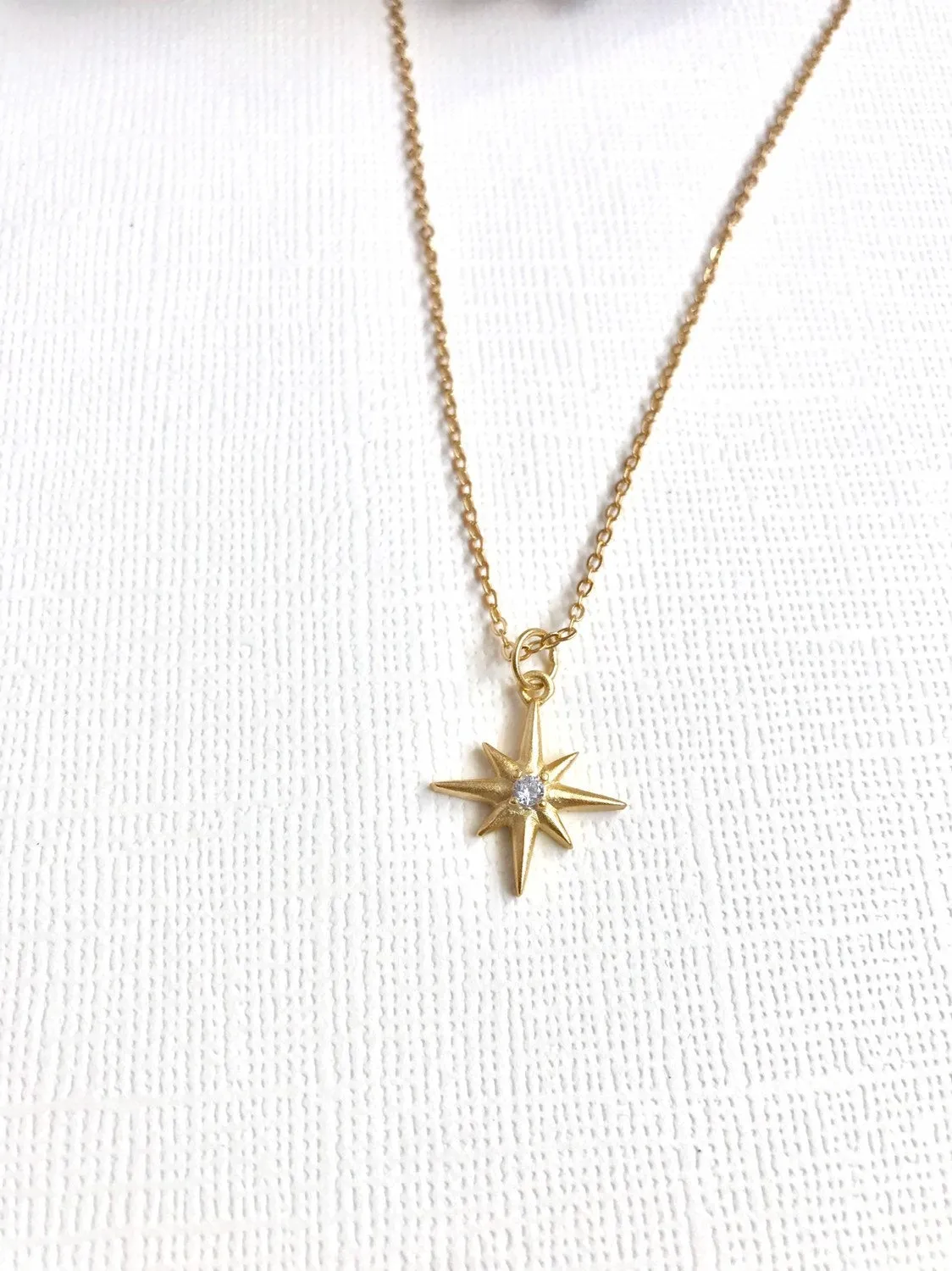 Sterling Silver North Star necklace, Polaris necklace, Pole star necklace, Traveler necklace, Bridesmaid Gift, North Star Jewelry