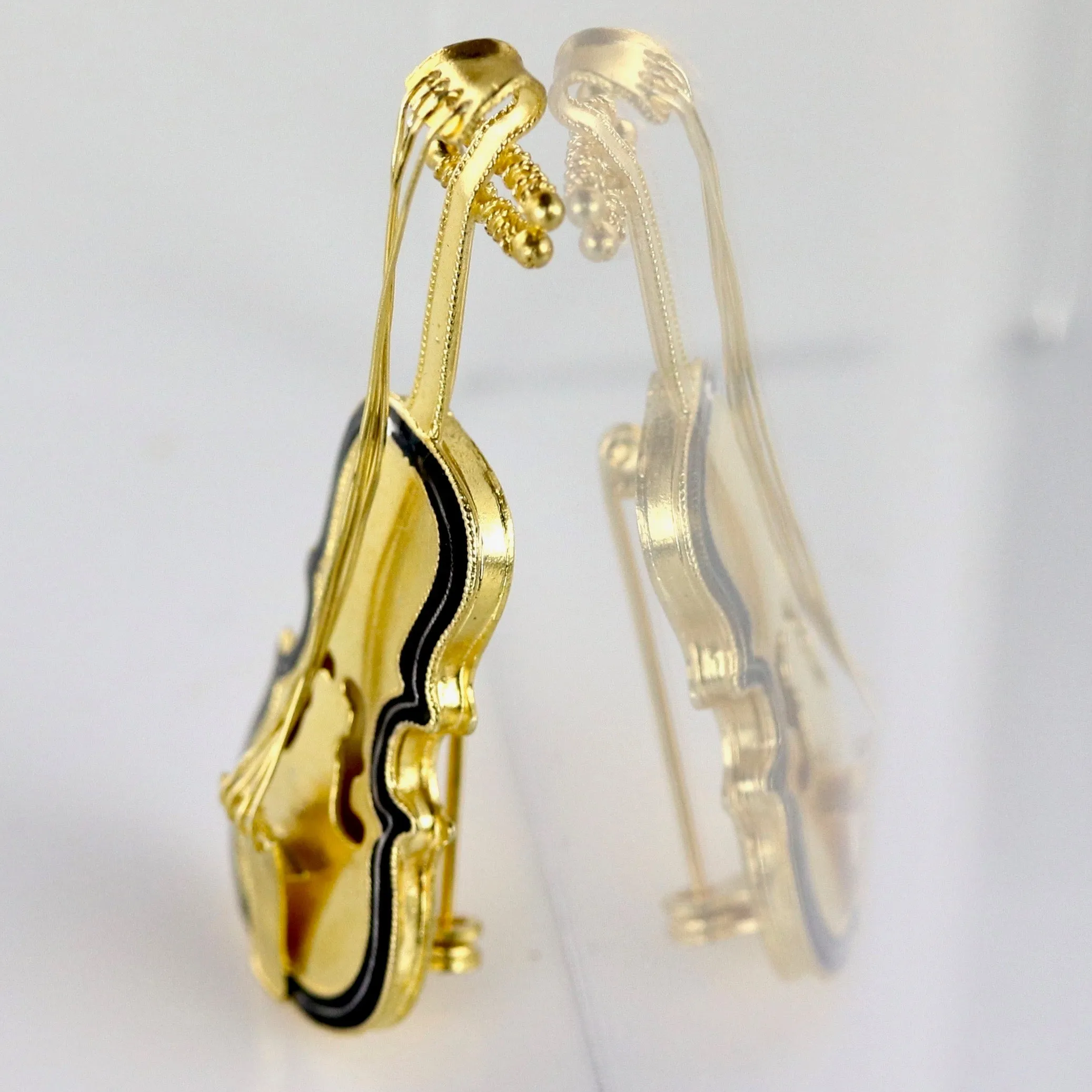 Stradivarius Violin Brooch