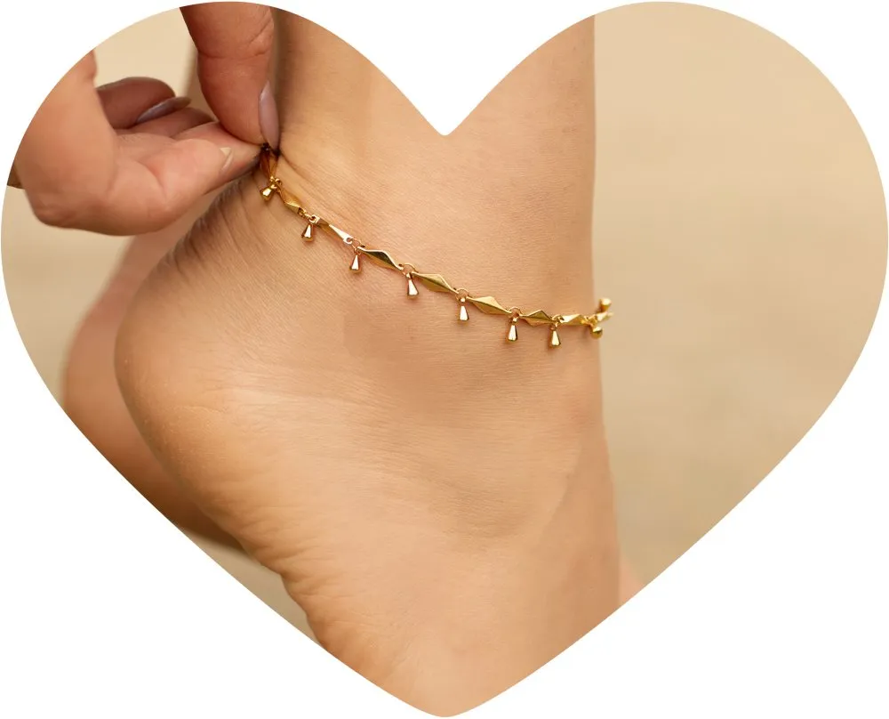 Teardrop Anklet