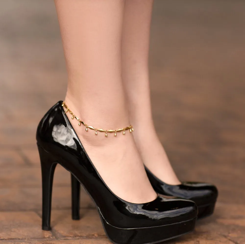 Teardrop Anklet