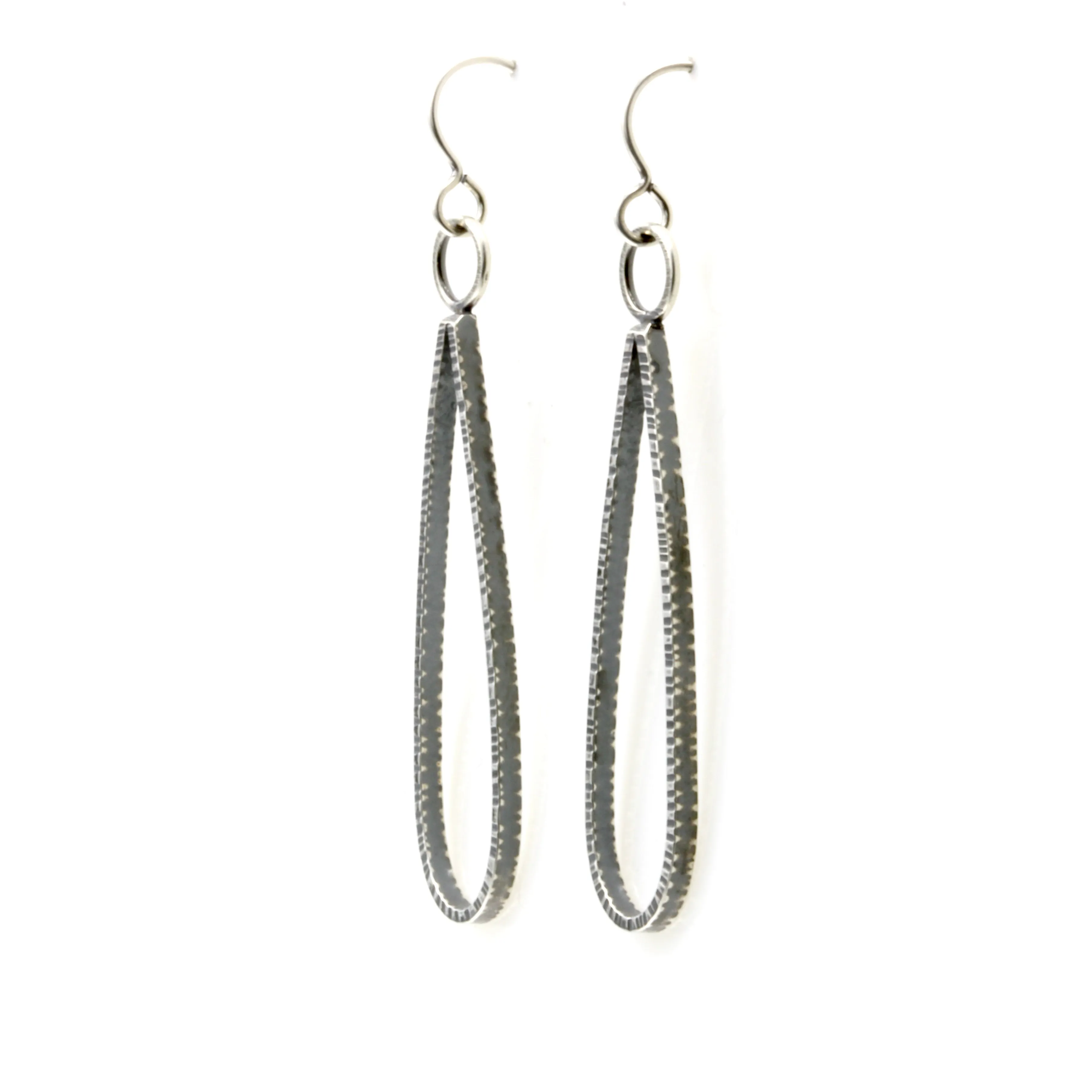 Textured Teardrop Earrings