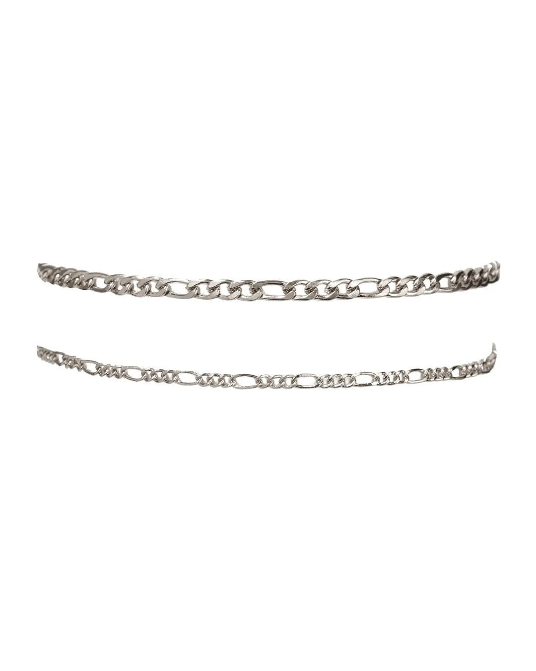 The Suganami Anklet Set- Silver