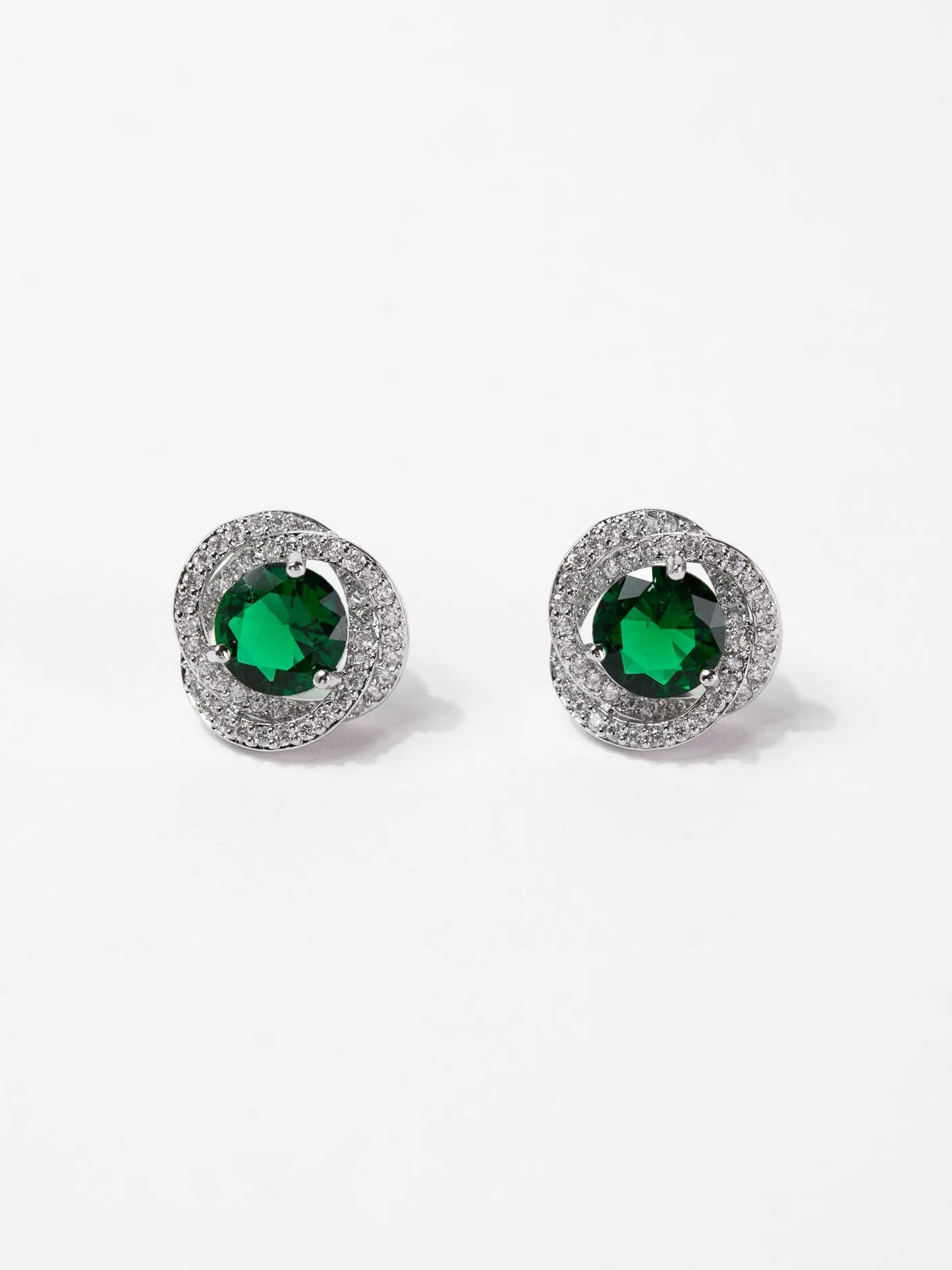 Zoe Stud CZ Rhinestone Earrings