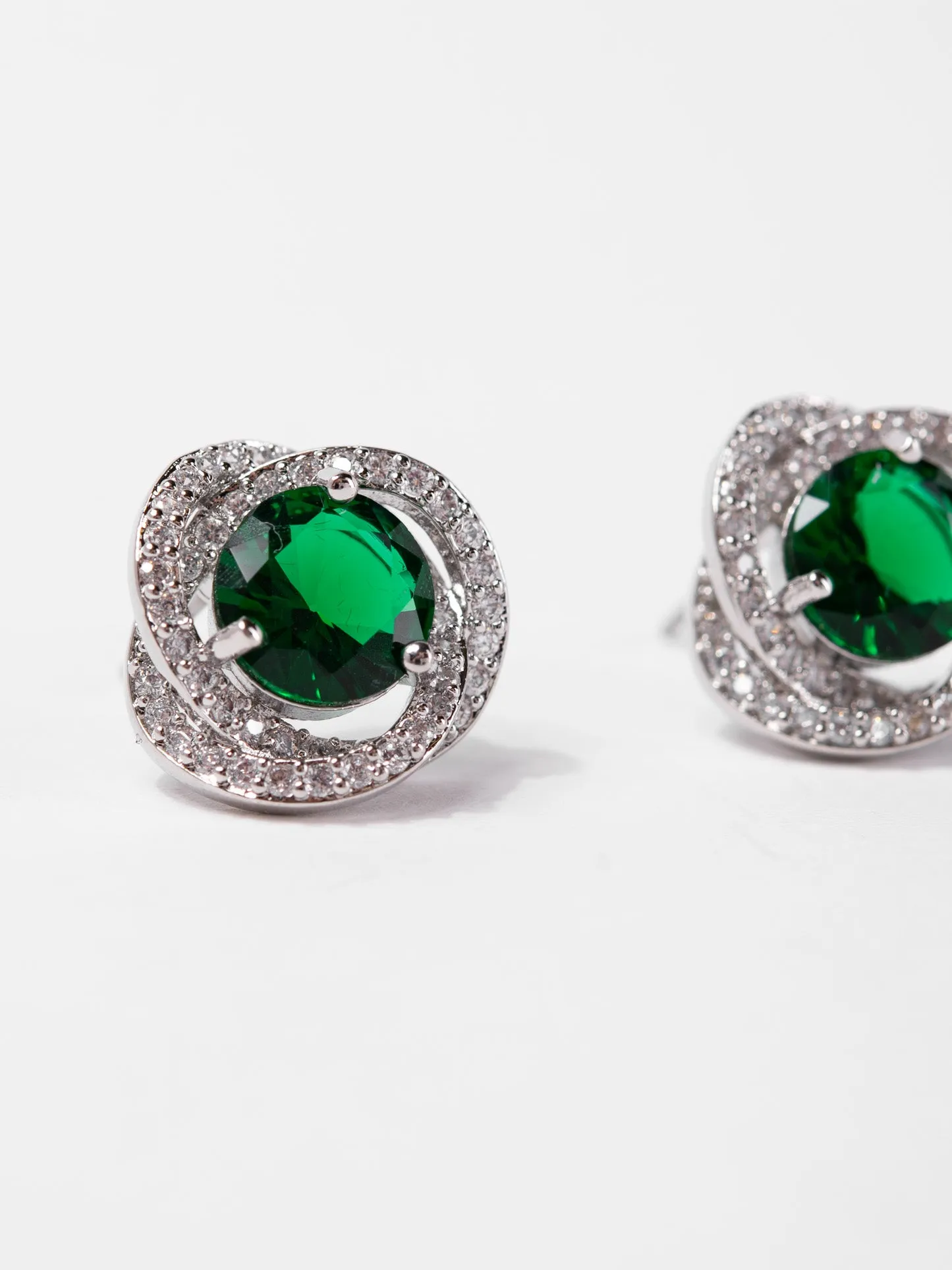 Zoe Stud CZ Rhinestone Earrings