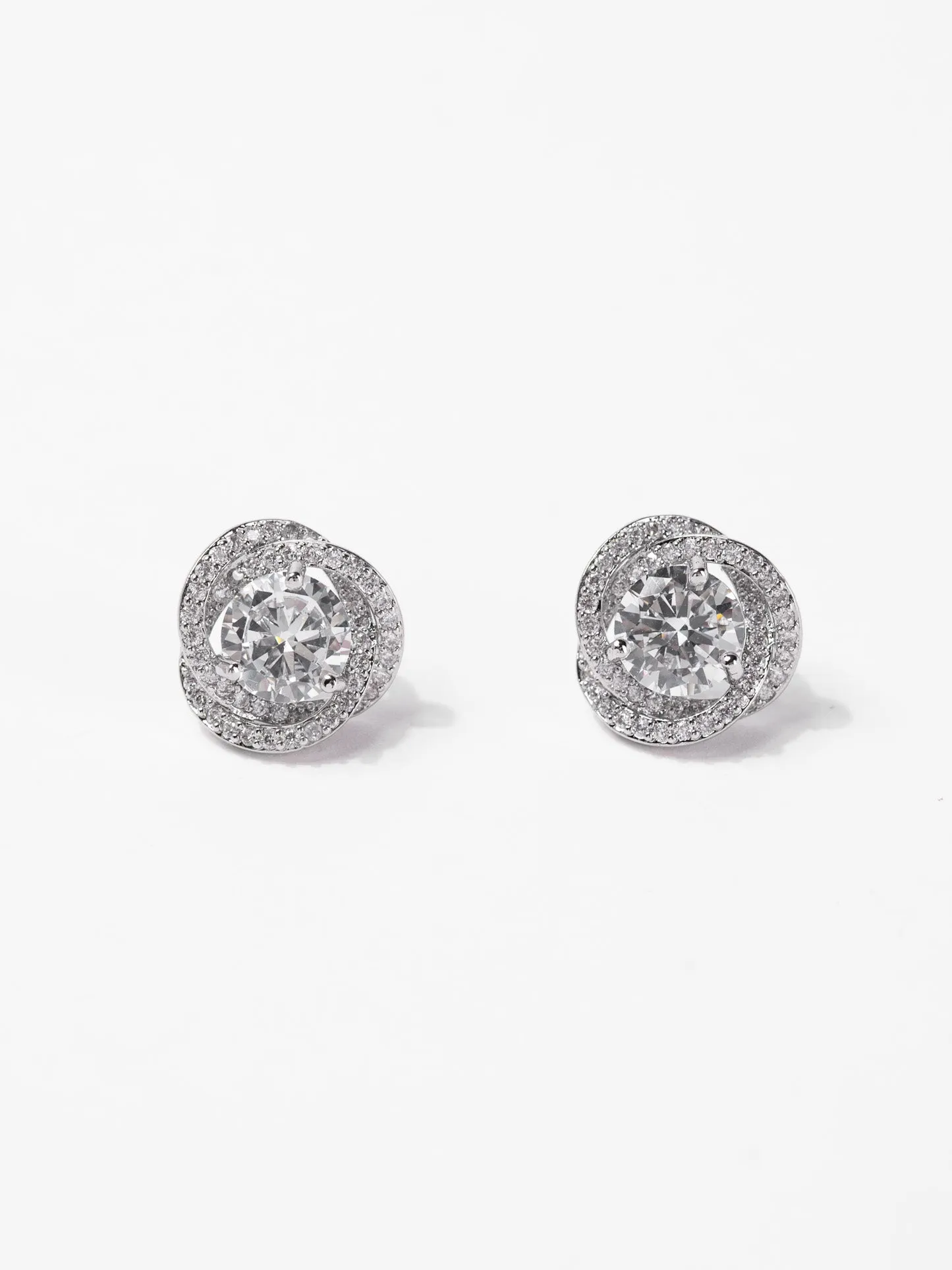 Zoe Stud CZ Rhinestone Earrings