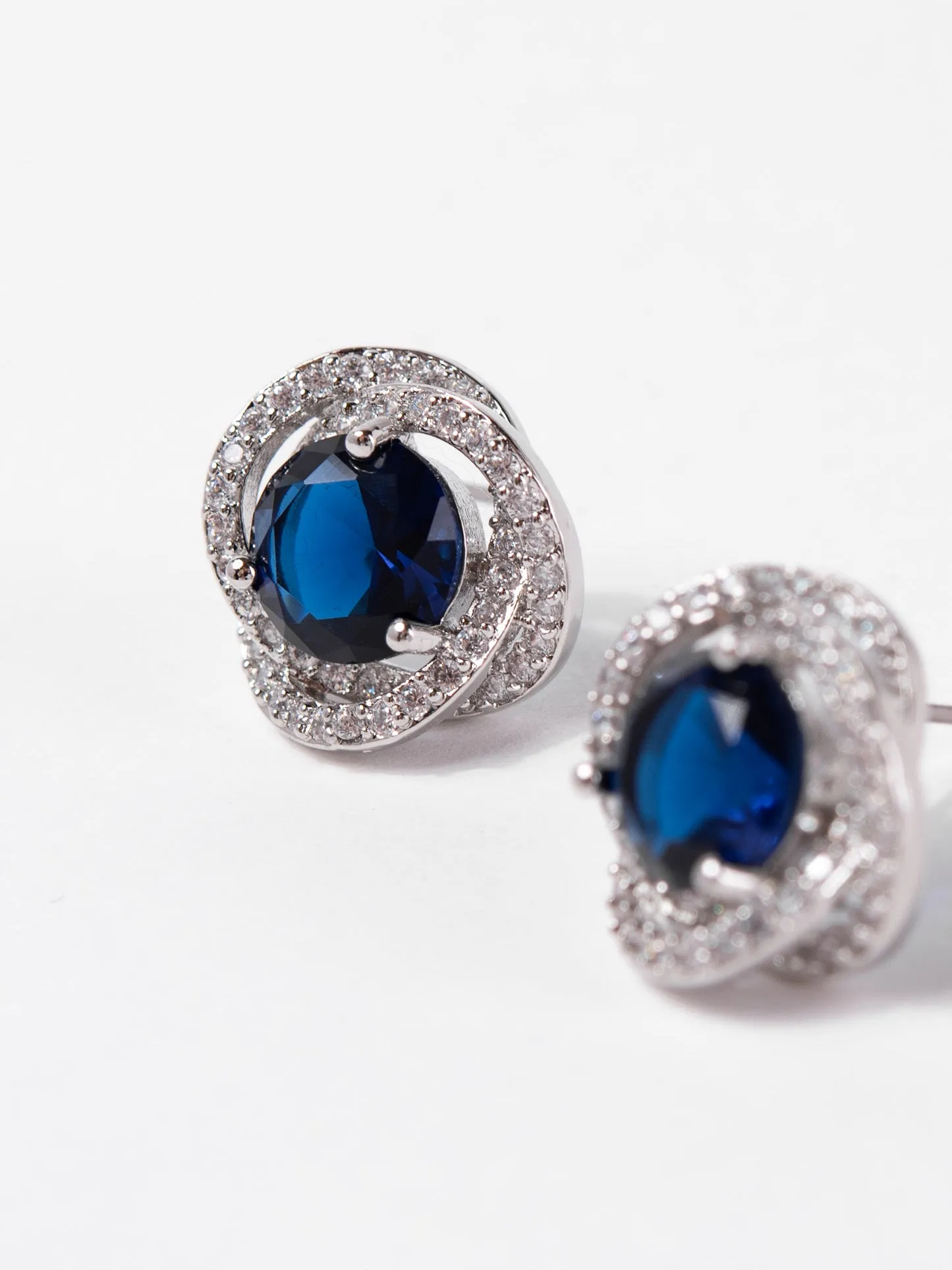 Zoe Stud CZ Rhinestone Earrings